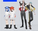 キャラデザ・立ち絵描きます 個性あふれるキャラを形にします！TRPG,配信などに！ イメージ5