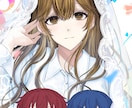 背景込みのキャラクターイラストを描きます 商用利用可！サムネやグッズ用イラストに最適です イメージ4