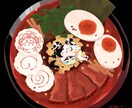 美味しそうなポップな食べ物のイラストを描きます アイコンだけではなく３Dテクスチャなど様々な用途に使えます イメージ1