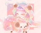 アイコン、グッズデザイン などほとんど出来ます 年齢性別関係なく可愛らしい印象のイラストを持ちたい方へ イメージ1