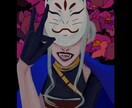 耽美・美麗にこだわったイラストを描きます "影のある美"にこだわった厚塗りイラストを作成しています イメージ2