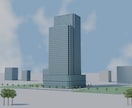 写真や図面から建物や街並みを3D制作します 外観の提案資料・映像背景に。Blenderデータも付属 イメージ5