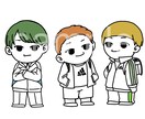 最短は当日納期です！シンプルなちびキャラ描きます 動画内やアイコン、スタンプに使えるシンプルなちびキャラです イメージ2