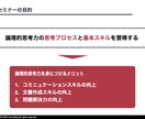 論理的思考力 向上の技術を余すことなくお伝えします 業務品質や効率を劇的に高めたい方へ イメージ2