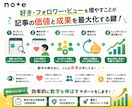 note記事を拡散してPV・閲覧数を増やします note｜PV｜アクセス｜拡散｜初回伸びしろ診断付｜即日 イメージ2