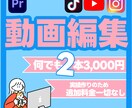 1本1500円で動画編集承ります 動画2本で3000円！格安で丁寧に編集いたします。 イメージ1