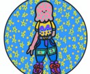 唯一無二ポップな宇宙人((修正→無制限))描きます 著作権譲渡ok　＆　商用利用OK。 イメージ1