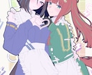 一枚イラスト、描きます 美少女・百合・二人組のイラストが得意です。 イメージ5