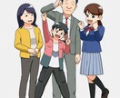 動きを感じる表現・構成でイラストを制作します アニメーションとデザインのノウハウを融合させて制作します！ イメージ3