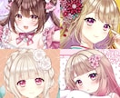 オリジナルの可愛い女の子のイラストをお描きします SNS等のあなただけの可愛い・かっこいいアイコンが欲しい方に イメージ2