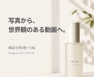 商品写真から世界観のあるPR動画を作ります 撮影不要｜写真1枚から上品なショート動画へ イメージ1