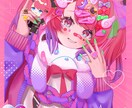カラフルでキャッチーなイラスト描きます アイコン，動画用イラスト，表紙挿絵，立ち絵etc…に！ イメージ5