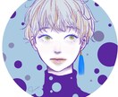 最短1日アイコン制作○厚塗り、水彩タッチで描きます SNSやLINEのアイコンに！3種のタッチからお選びください イメージ1