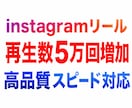 instagramリール再生数5万回増やします instagram|拡散|リール再生|増加 |保証有|即対応 イメージ1