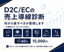 D2C/ECの売上導線診断をします 改善の優先順位を明確にします。 イメージ1