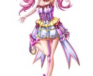 歌ってみたなどにおすすめ！魅力的な立ち絵描きます 個性や魅力を引き立たせる全身のキャライラスト描きます。 イメージ4