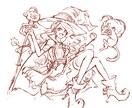低価格でラフ画お描き致します お手軽プライスで推しイラストが欲しい方にオススメ！ イメージ3
