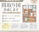 広告用の間取り図を作成します 二級建築士が速く丁寧に素敵な図面を提供します！ イメージ1