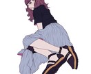 お洒落な人物全身イラストを描きます SNS等で使えるファッショナブルな全身イラストを描きます イメージ3