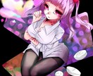 病みかわいい可愛い女の子を描きます 病みかわいい、アニメ塗りの特徴のあるイラスト イメージ3