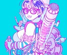 Pop & Sexyなガールズイラスト描きます 唯一無二のイラスト！CDジャケット、ポスター、Tシャツ等に！ イメージ2