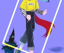 個性的なイラスト描きます ポップなデフォルメのイラストです！ イメージ3