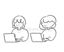 印象に残るシンプルな線画イラスト描きます 人物、動物、小物の追加／全身も無料で受けたわります★ イメージ5