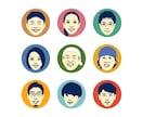 なんとなく似てるレトロでシンプルな似顔絵描きます 懐かしくて新しい。ほんのり昭和テイストのやさしい似顔絵 イメージ5