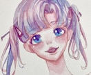 水彩絵の具で独特なイラストをお描きします 男女どちらも可！アイコン、サムネ、挿絵などイラスト全般 イメージ5