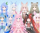Vtuber用のLive2Dモデル制作いたします キャラデザからモデリングまで、全行程対応いたします✨ イメージ1