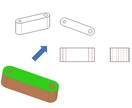 3DCADデータを2Dに落としこみます 3Dデータから2Dの展開図に変換いたします イメージ1