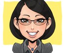 美人似顔絵♥現役プロが♥ハッピーにお描きします 女性の方歓迎、盛り、デフォルメ、美肌や服装もリクエスト可能！ イメージ3