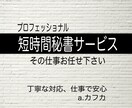 短時間プロ秘書サービスを提供致します 安心、丁寧な仕事で業務をサポート致します　a.カフカ イメージ1