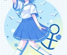 ご希望に添えて一枚絵を制作いたします 動画用やグッズなど！商品利用可能 イメージ5