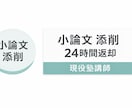 小論文600字・現代文記述を24時間で添削します 提出直前OK｜現役塾講師が即対応 イメージ1