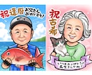 結婚、誕生日、ご長寿祝いの記念日の似顔絵を描きます A4データ納品！似ていて可愛い似顔絵を心を込めてお描きします イメージ6