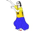 SNSやラインのアイコンに使えるイラスト制作します ちょっとレトロでシンプルなイラスト イメージ2