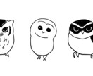 動物のゆるいイラストを手描き風の線画で描きます ゆるい動物のデフォルメイラストと、たまに小さい女の子 イメージ2