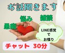 チャット30分 占い師がお話聞きます モヤモヤすっきりしましょ！明日のあなたの笑顔の為に イメージ1