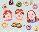 似顔絵アイコン手作りします さらにその方に合ったイメージをセレクトして着せ替えできます。 イメージ8