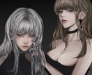 キャラクターイラストを描いてあげます 実際と似ていますが美形に変換されたキャラクターを描いています イメージ1