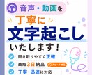 音声・動画を丁寧に文字起こしします 聞き取りやすく正確に文字起こしします イメージ1