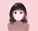 柔らかな印象の似顔絵、アイコンを描きます 柔らかだけど印象的なイラストです。 イメージ1