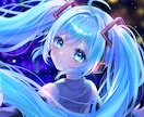 キラキラ透明感のある可愛らしいイラストを作成します 商用利用代込み！SNSアイコン、立ち絵、1枚絵、MVなどに！ イメージ2
