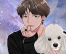SNS映え✨ゆるかわおしゃれアイコン描きますます ポップで可愛いおしゃれ人物アイコン描きます イメージ3