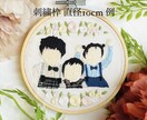 デジタルでは無い【刺繍】で思い出残します インテリアやプレゼント、贈り物にもピッタリです。 イメージ1