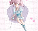 サンプルの様な可愛い女の子のイラストを制作致します ♡SNS使用、商標利用OK！お気軽にお問い合わせください⟡ イメージ7