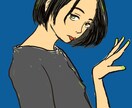 写真 → 高彩度似顔絵風イラストを作ります 各種SNSのアイコンなどにどうぞ イメージ2
