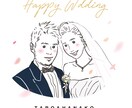 オシャレでシンプルな似顔絵描きます 丸目にイニシャル入り☆名刺やSNSアイコン、プレゼントに！ イメージ10