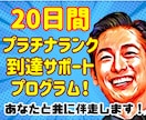 最短最速で目指せプラチナランク❗20日間伴走します 34日でプラチナ❗4000件超えの相談実績経験からアドバイス イメージ1